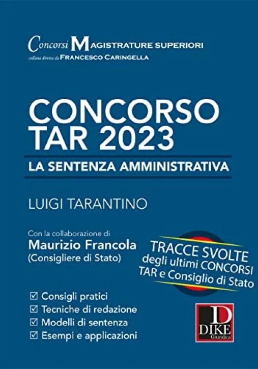 Immagine 0 di Concorso Tar 2023 Sentenza Amm.va