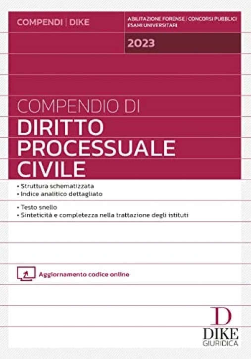 Immagine 0 di Compendio Dir.processuale Civile 2023