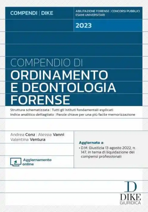 Immagine 0 di Compendio Ordinam.deontol.forense 2023