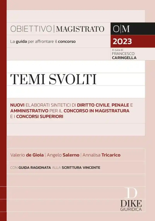 Immagine 0 di Temi Svolti Conc. Magistratura 2023