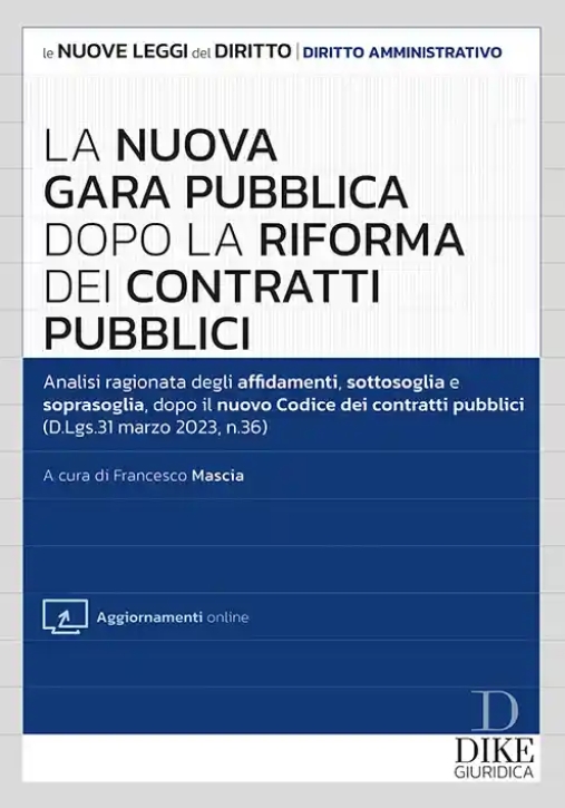 Immagine 0 di Nuova Gara Pubblica Dopo Riforma C.pubb.