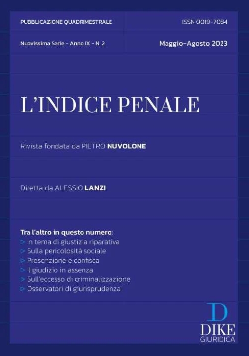 Immagine 0 di Indice Penale 2-2023