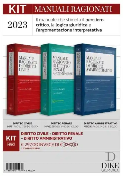 Immagine 0 di Kit 3v - Manuali Ragionati 2023