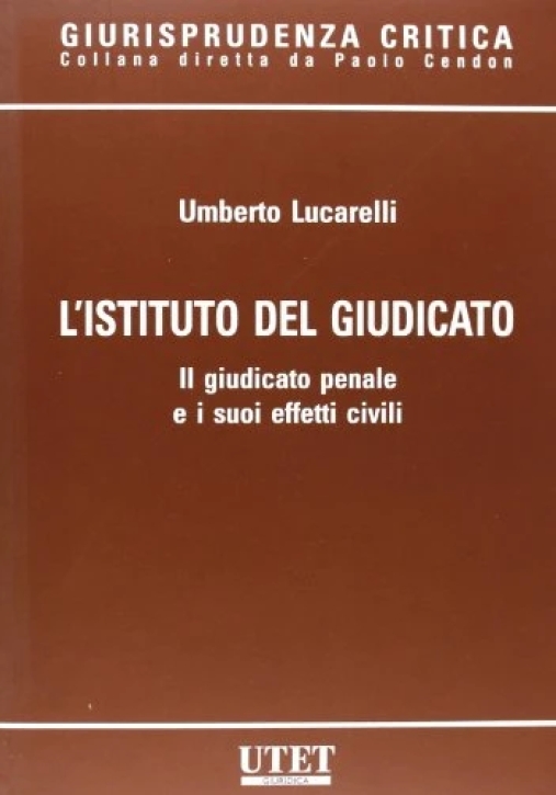 Immagine 0 di Istituto Del Giudicato. Il Giu