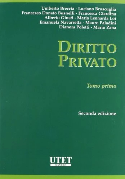 Immagine 0 di Diritto Privato Tomo 1 2ed.