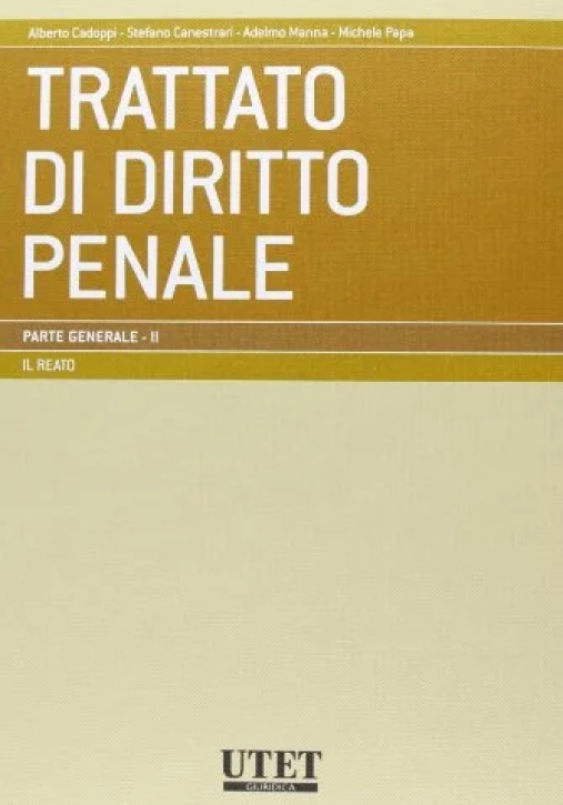 Immagine 0 di Trattato Diritto Penale P.gen.2 Reato