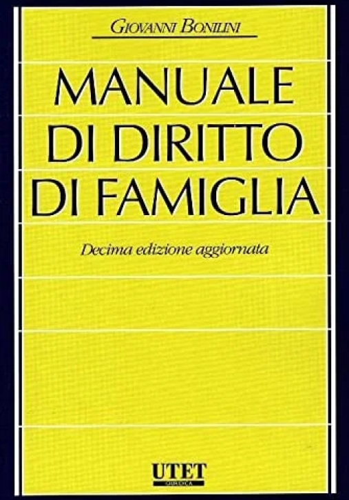 Immagine 0 di Manuale Diritto Di Famiglia 10ed.