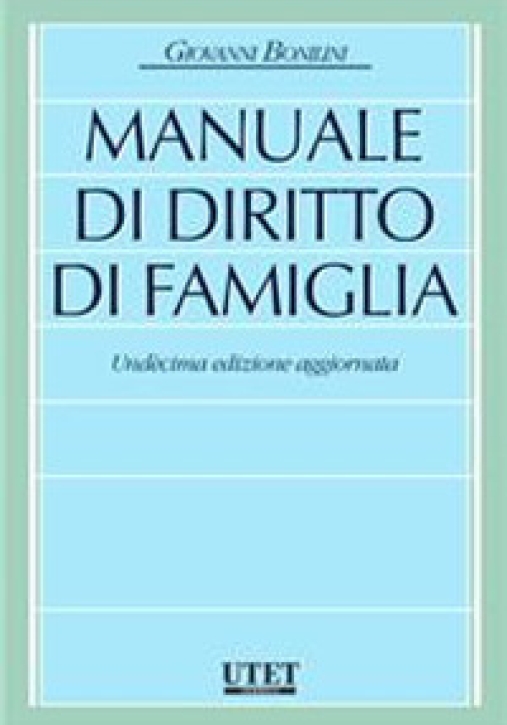 Immagine 0 di Manuale Diritto Di Famiglia 11ed.