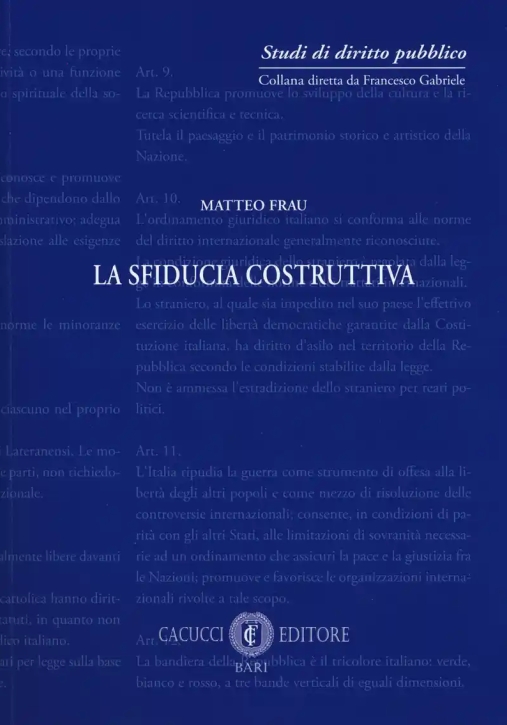 Immagine 0 di La Sfiducia Costruttiva