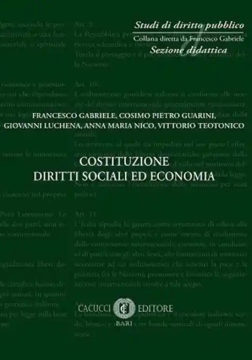 Immagine 0 di Costituzione Diritti Sociali Ed Economia