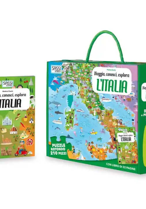 Immagine 0 di Italia. Viaggia, Conosci, Esplora. Libro Puzzle (l')