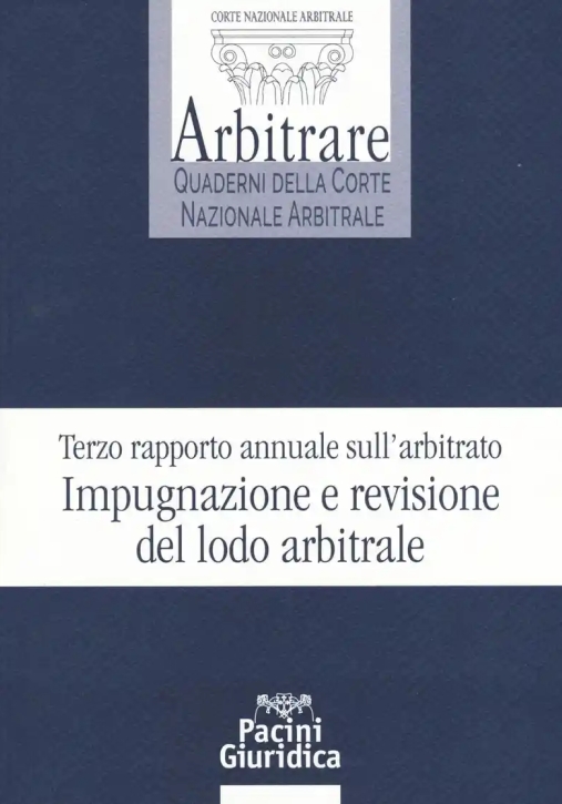 Immagine 0 di Impugnazione E Revisione Lodo