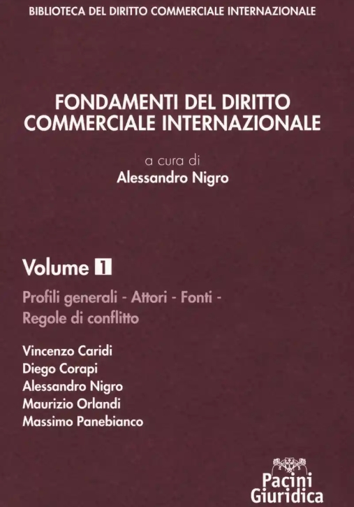 Immagine 0 di Fondamenti Diritto Comm. Int.1