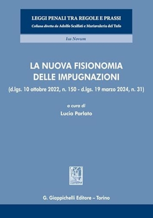 Immagine 0 di Nuova Fisionomia Delle Impugnazioni