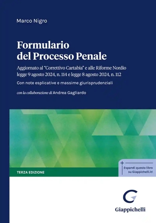 Immagine 0 di Formulario Processo Penale 3ed.