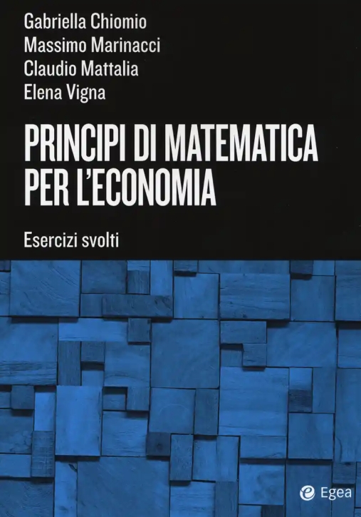 Immagine 0 di Principi Matematica Economia