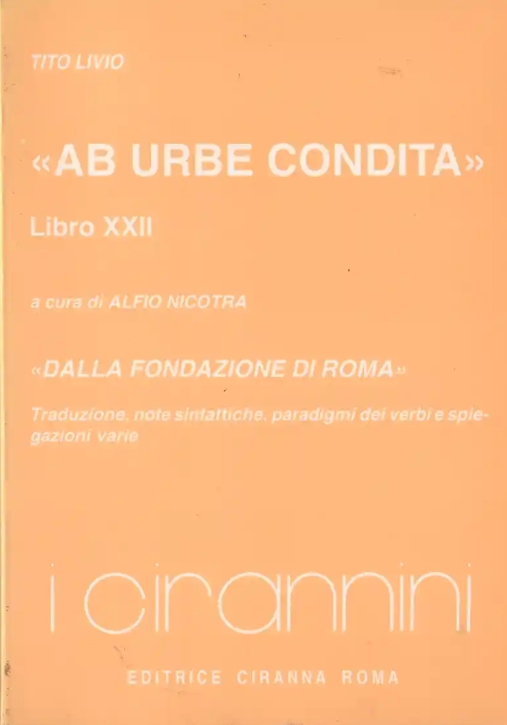 Immagine 0 di Ab Urbe Condita - Lib. Xxii