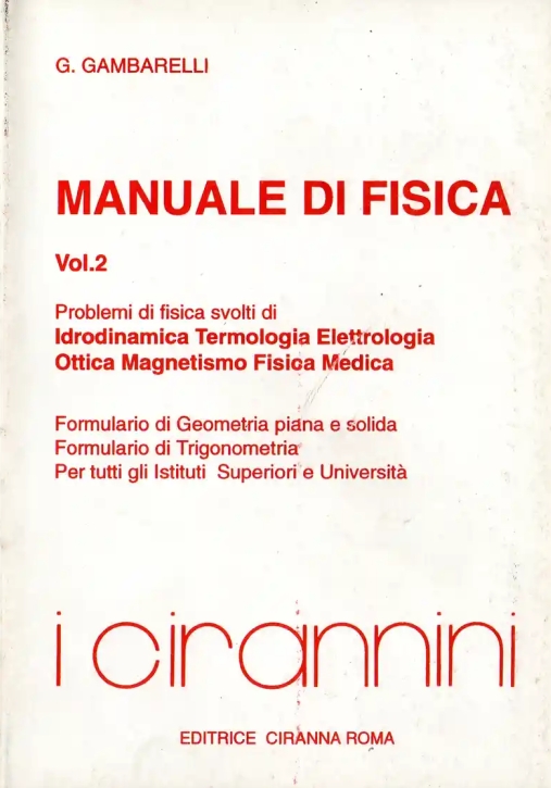 Immagine 0 di Manuale Di Fisica - Vol. Ii