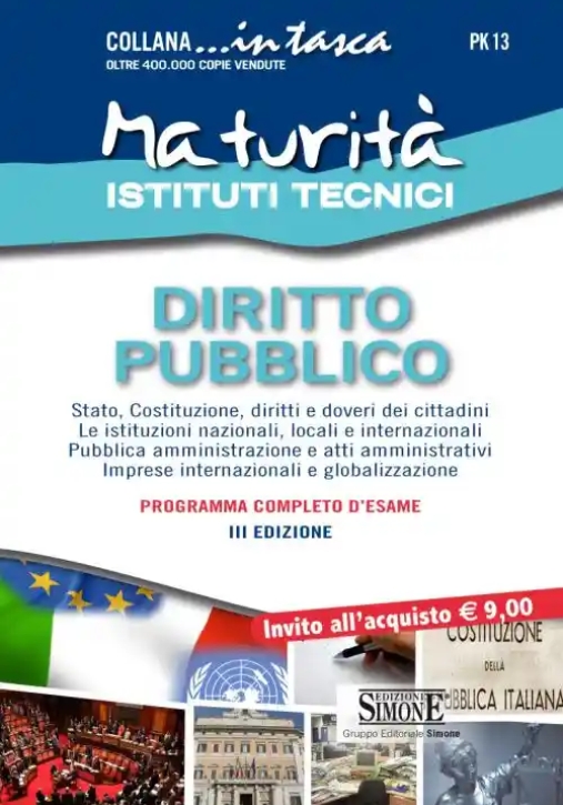 Immagine 0 di Pk13  MaturitÃ  Istituti Tecnici - Diritto Pubblico