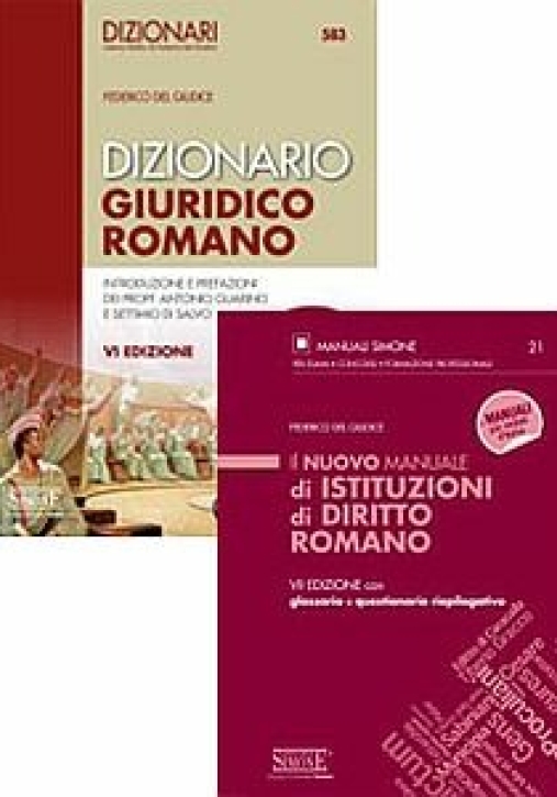 Immagine 0 di Kit 2v - Dizionario Giuridico Romano + Manuale Diritto Romano