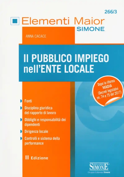 Immagine 0 di 266/3  Il Pubblico Impiego Nell'ente Locale