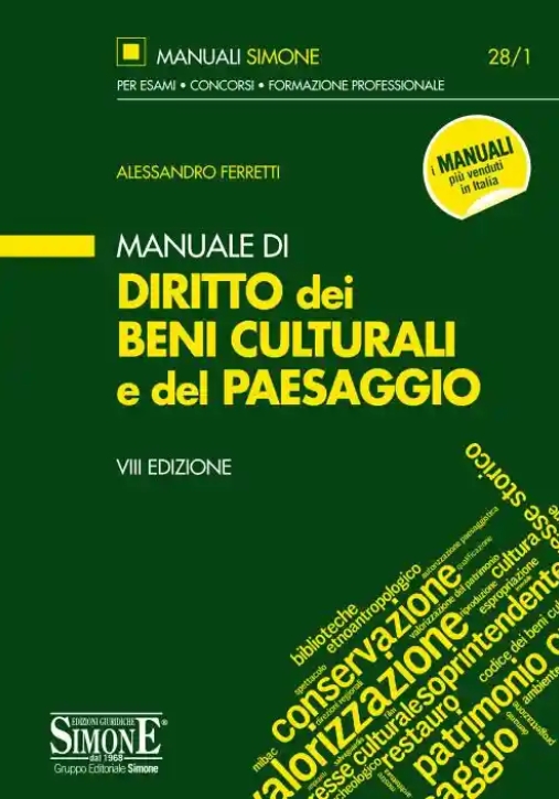 Immagine 0 di 28/1  Manuale Di Diritto Dei Beni Culturali Del Paesaggio 28/1