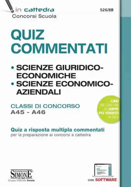 Immagine 0 di Quiz Commentati - Scienze Giuridiche Ed