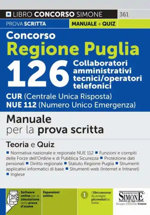 Immagine 0 di Concorso Regione Puglia 126 Collaborator