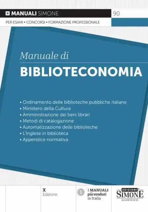 Immagine 0 di Manuale Di Biblioteconomia 10ed.