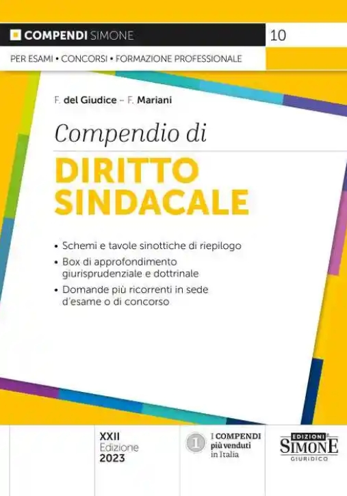 Immagine 0 di Compendio Di Diritto Sindacale 22ed.