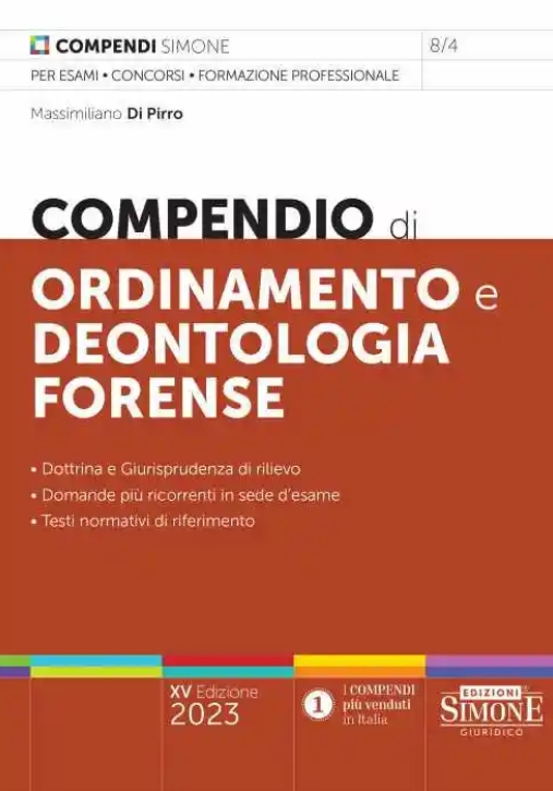 Immagine 0 di Compendio Ordinamento Deontol.forense