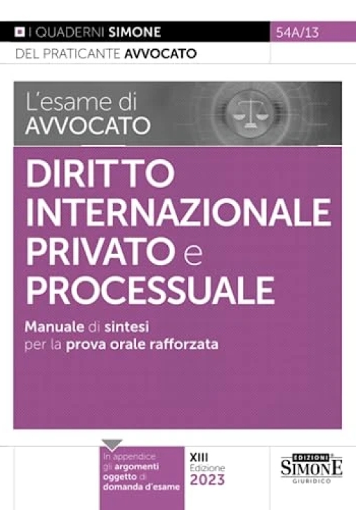 Immagine 0 di Esame Avvocato Diritto Int.le Privato