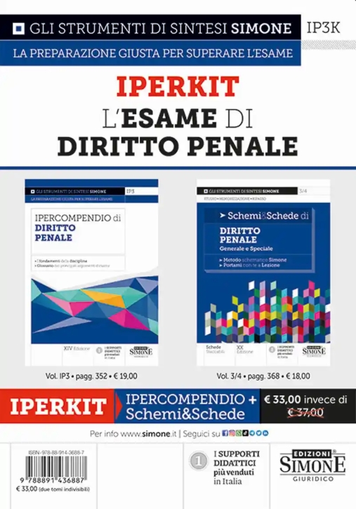 Immagine 0 di Iperkit Esame Diritto Penale 2023 2vol.