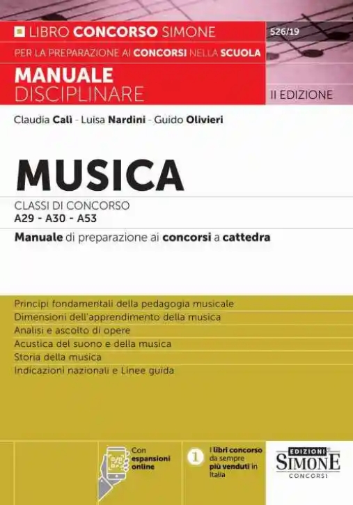 Immagine 0 di Musica Classi Concorso A29-a30-a53 2ed.