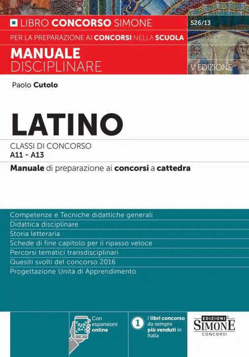 Immagine 0 di Latino Classi Concorso A11-a13 2024