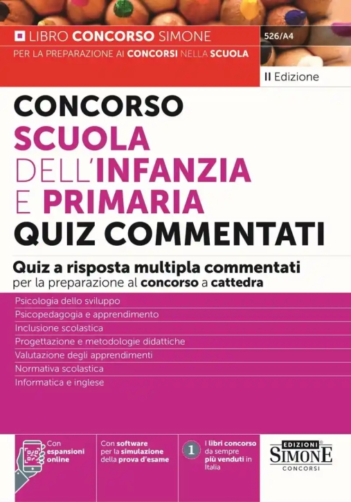 Immagine 0 di Quiz Commentati Infanzia E Primaria 2ed.