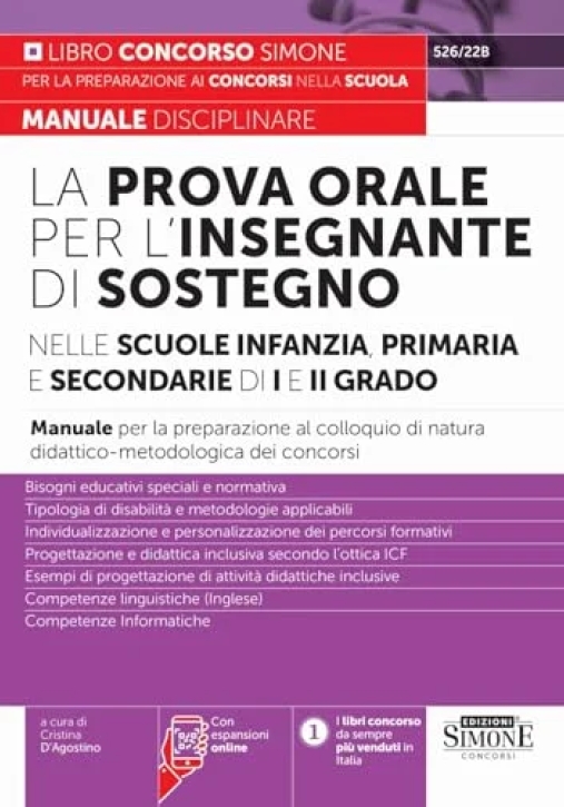 Immagine 0 di Prova Orale Insegnante Sostegno Infanzia