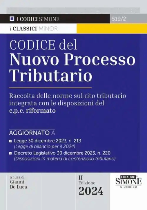 Immagine 0 di Codice Nuovo Processo Tributario 2024