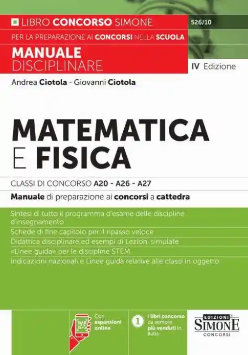 Immagine 0 di Matematica E Fisica Classi Conc.a20-26-2