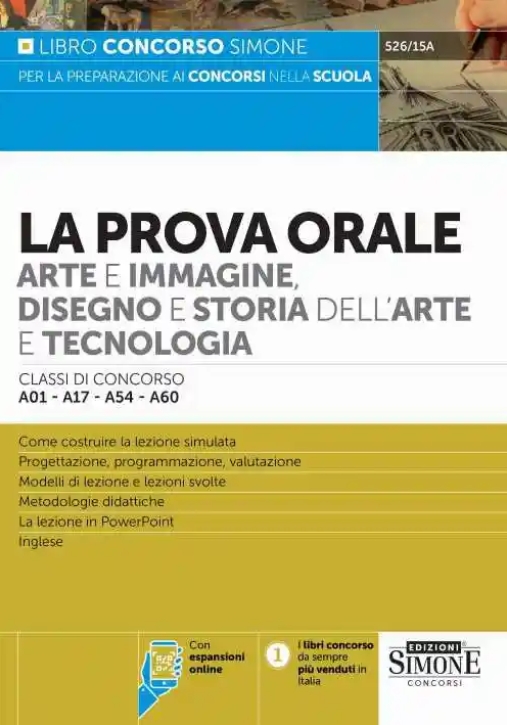 Immagine 0 di Prova Orale - Arte Immagine Disegno A01 A17 A54 A60