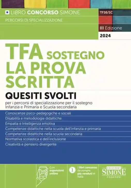 Immagine 0 di Tfa Sostegno Per Prova Scritta 3ed.