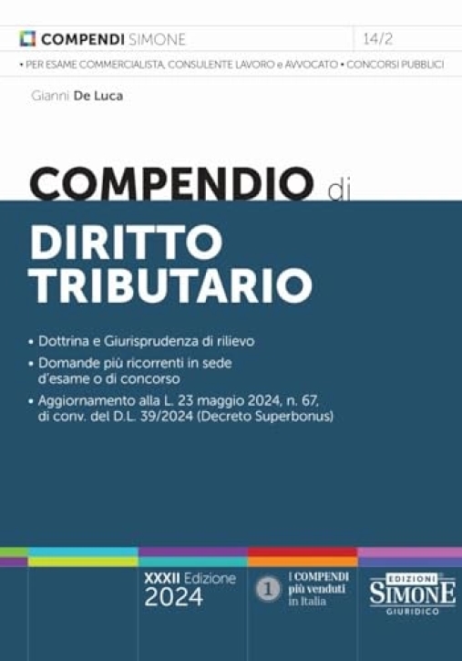 Immagine 0 di Compendio Diritto Tributario 33ed.