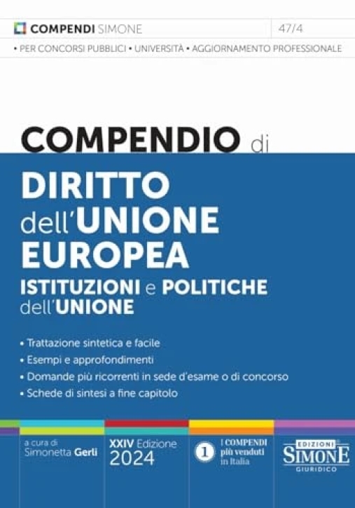 Immagine 0 di Compendio Diritto Unione Europea 24ed.