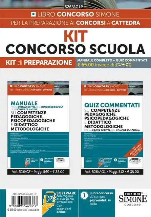 Immagine 0 di Kit Concorso Scuola Straord.ter 2vol.