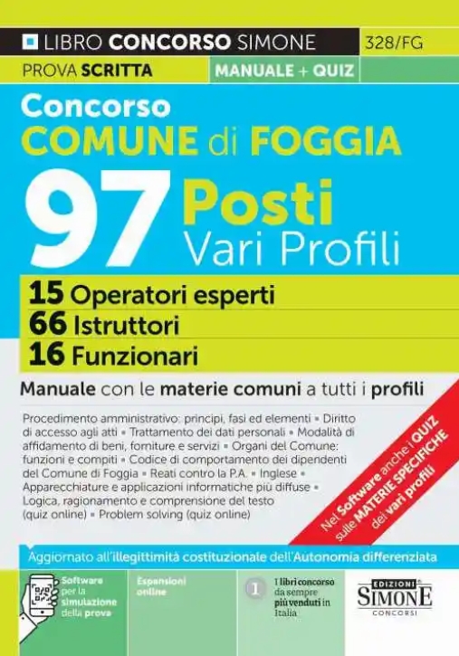 Immagine 0 di 97 Posti - Profili Vari - Comune Foggia - Manuale Di Preparazione