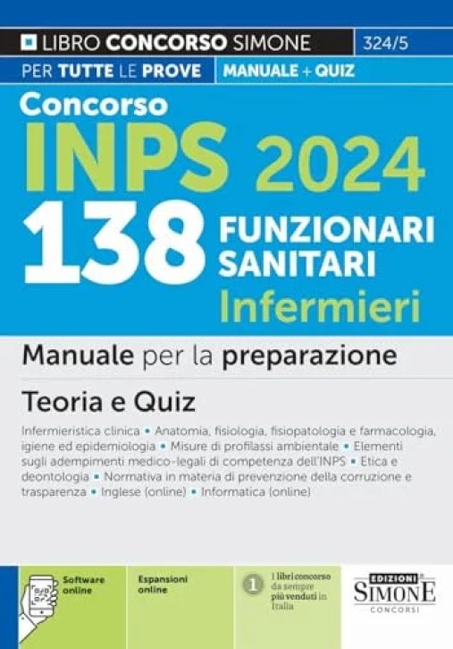 Immagine 0 di 138 Funzionari Sanitari Inps 2024 - Manuale Di Preparazione