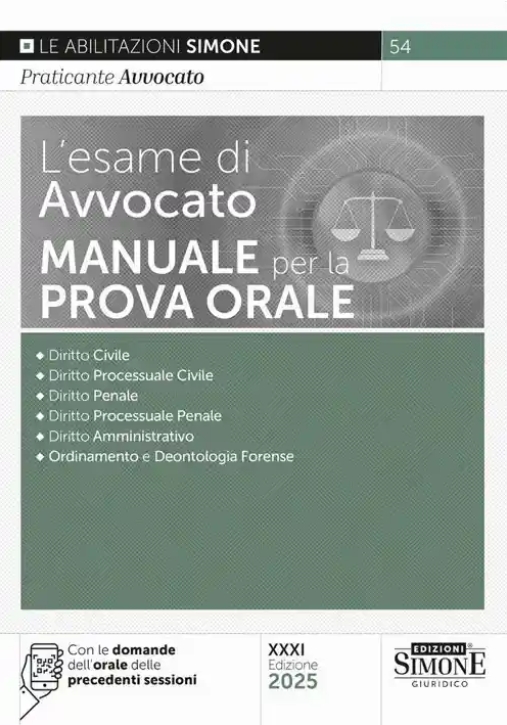 Immagine 0 di Esame Avvocato Manuale Prova Orale 31ed.