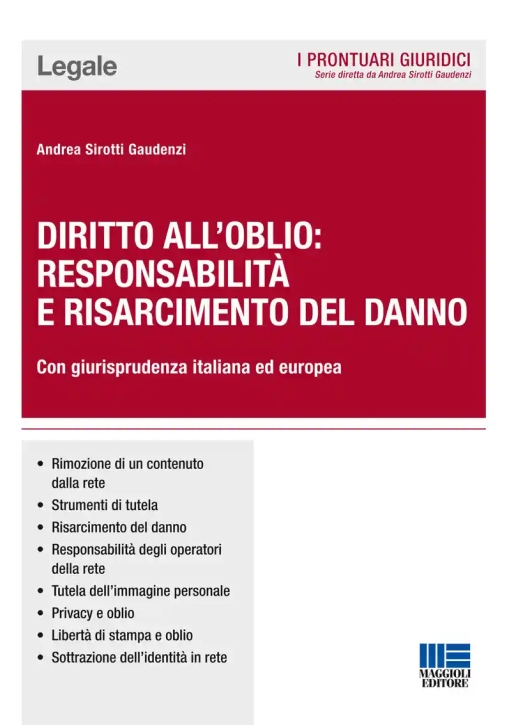 Immagine 0 di Diritto All'oblio Responsab.risarcimento