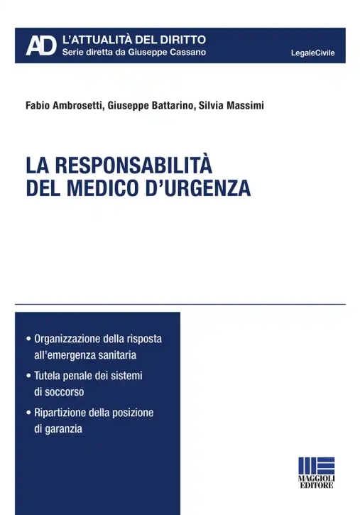 Immagine 0 di Responsabilita Del Medico D'urgenza