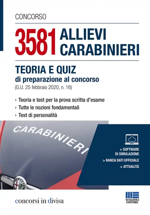 Immagine 0 di 3581 Allievi Carabinieri Teoria E Quiz